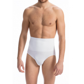 Men's shaping control briefs with waist gridle