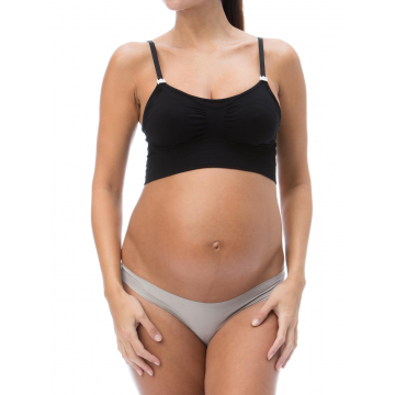 Soutien-gorge de grossesse pour l'allaitement avec bonnets ouvrables et bretelles réglables