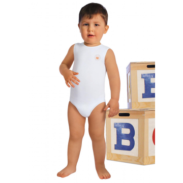 Antibakterielles Unterhemd Body Baby mit Crabyon Fasern 6-36 Monate Einheitsgröße