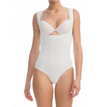 Cupless control shaping body with breast push-up support - light and refreshing BREEZE fabric