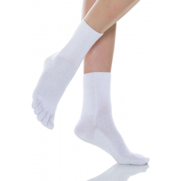 Calzini con Dita per diabete e piedi sensibili in cotone e fibra d'argento X-Static