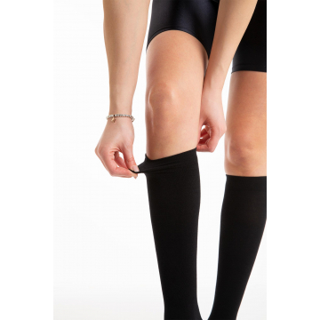 Compression Socks Knee High Socks 18-22 mmHg for Women and Men, Circulation Socks in Lightweight Cotton