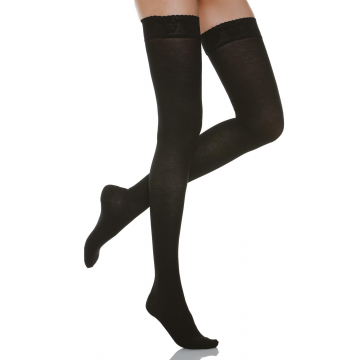 140 denier microfiber moderate support hold up stockings 18-22 mmHg