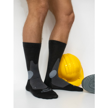Chaussettes de compression graduée en Cordura 18-22 mmHg pour chaussures de sécurité