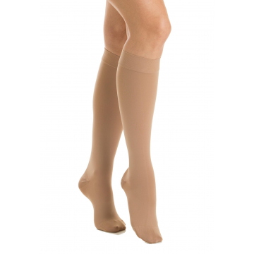 Soft microfiber medical compression knee high socks - Class 1 (15-21 mmHg)