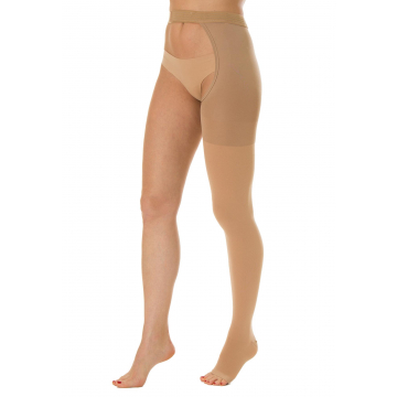 Mono collant SINISTRO compressione graduata 23-32 mmHg punta aperta classe 2 - K2 - Linea Medicale