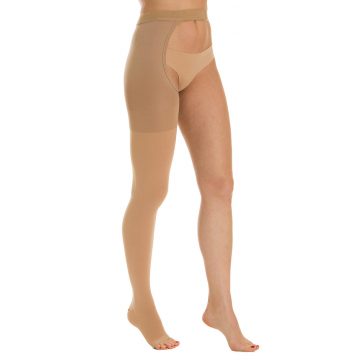 Mono collant DESTRO  compressione graduata 23-32 mmHg punta aperta classe 2 - K2 - Linea Medicale