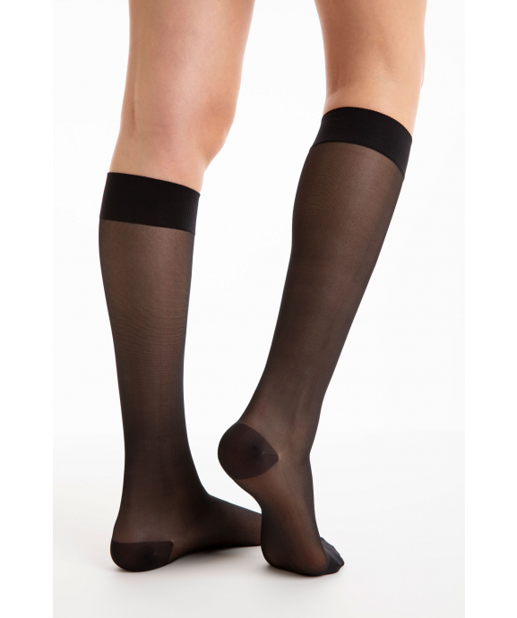 40 denier multifiber light support knee high socks 8 11 mmHg