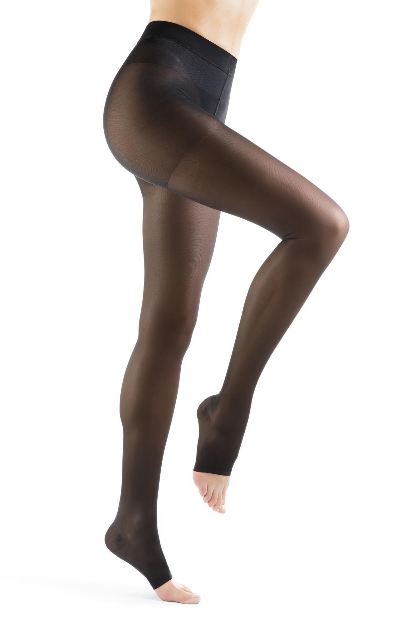 Open toe 140 Denier 18-22 MmHg Compression Tights